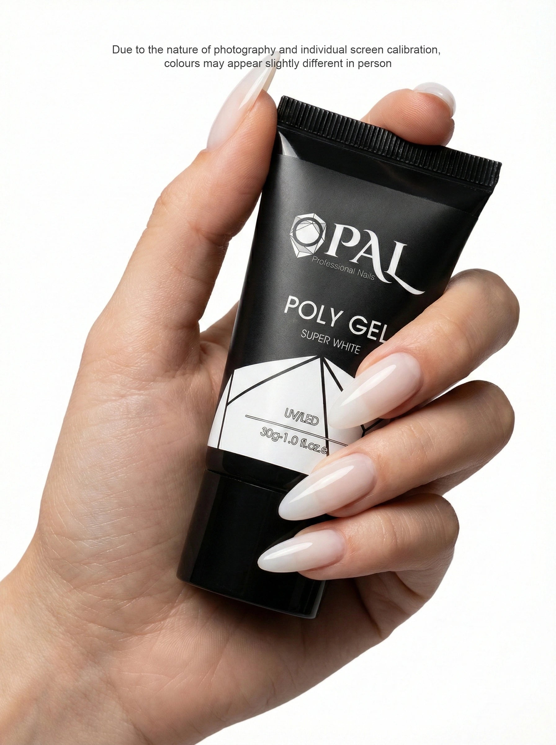 OPAL Professional Poly Gel - Super White 30g (1.0 fl oz) | UV/LED Builder Gel
